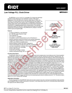 MPC9351ACR2 datasheet  